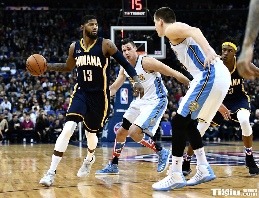 NBA常规赛掘金vs步行者 约基奇力压乔治大胜步行者