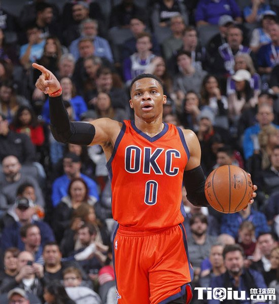 NBA常规赛雷霆vs国王 雷霆威少豪取三双险胜国王