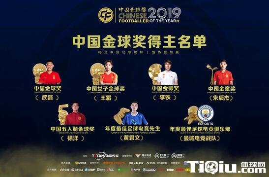 武磊获中国金球奖 王霜连续3年当选创造历史