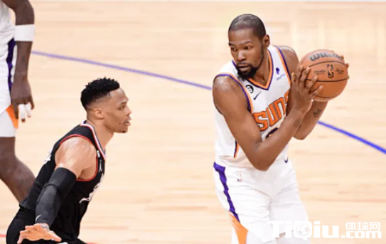 杜兰特和威少投篮分布图